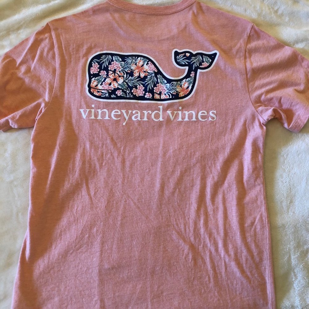 Peach Vineyard Vine Short Sleeve Tee